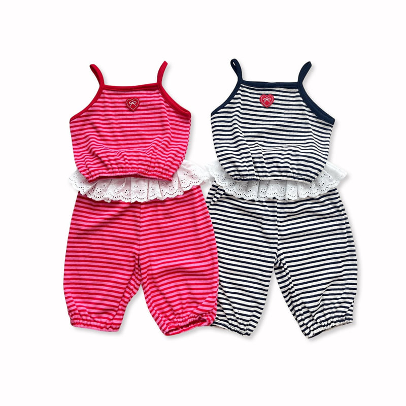 Sera - Korean Children Fashion - #todddlerfashion - Star Stripe Set - 11