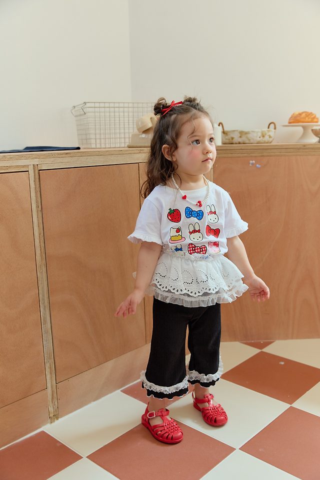 Sera - Korean Children Fashion - #todddlerfashion - Heart Eyelet Tutu - 10