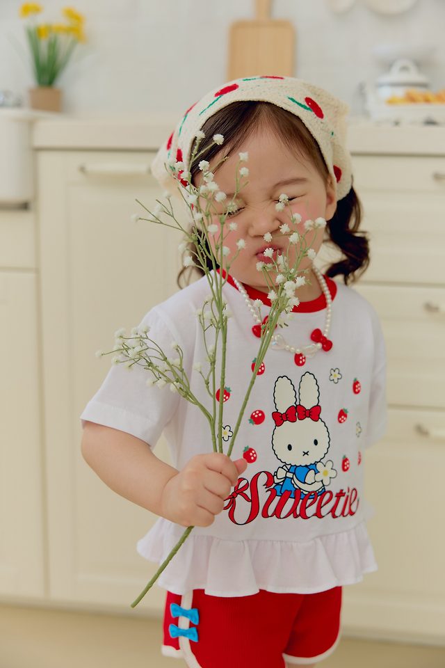 Sera - Korean Children Fashion - #toddlerclothing - Strawberry Frill Tee - 9