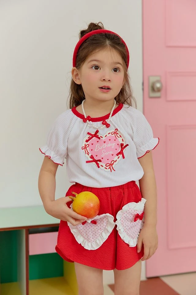 Sera - Korean Children Fashion - #toddlerclothing - Birthday Puff Tee - 8