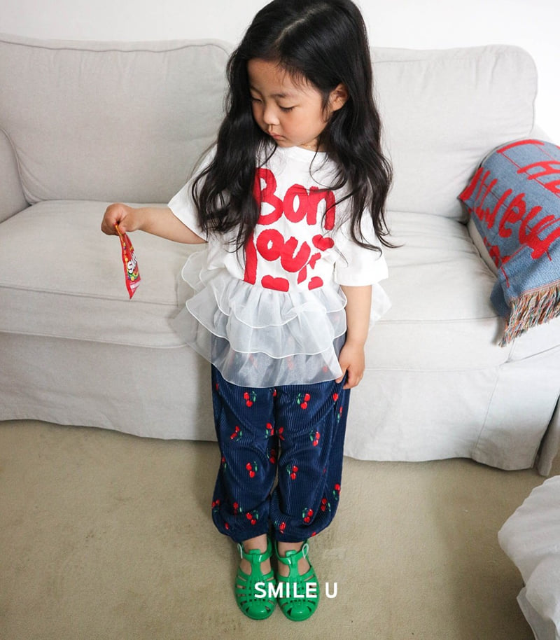 Smile U - Korean Children Fashion - #Kfashion4kids - Bonjour Tee - 7