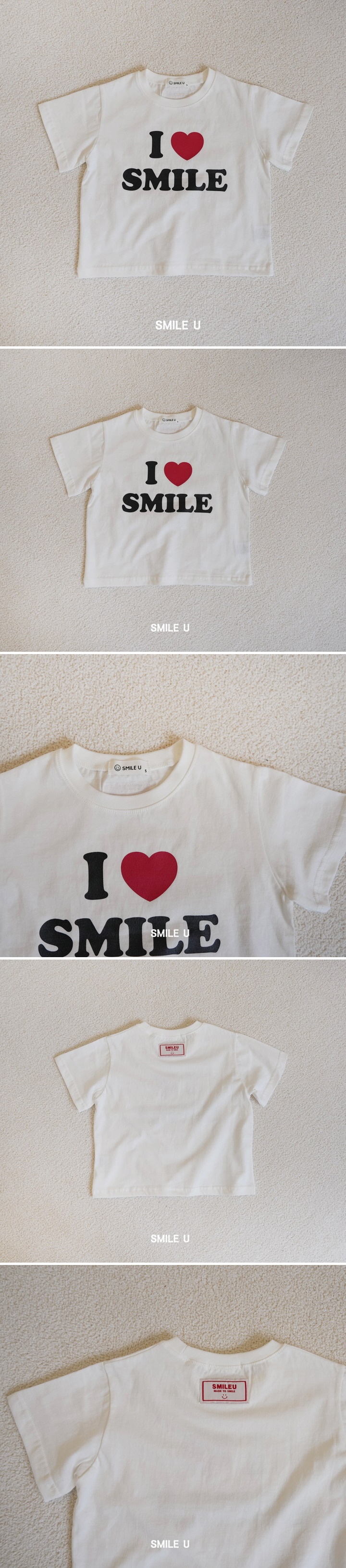 Smile U - Korean Children Fashion - #childofig - Smile Tee - 2