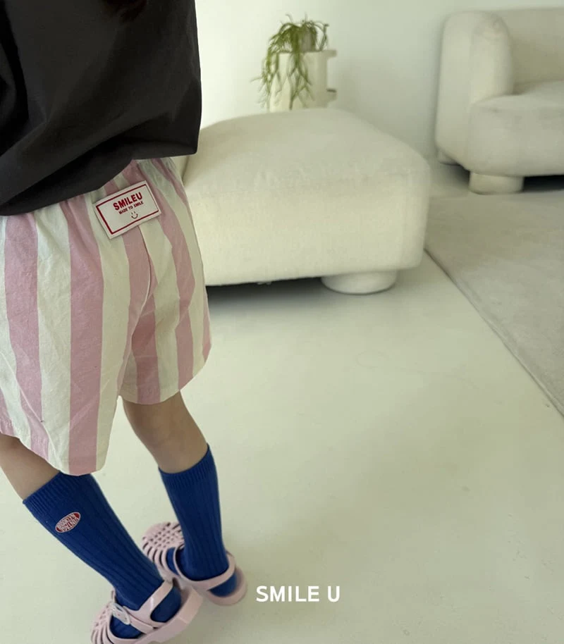 Smile U - Korean Children Fashion - #designkidswear - Vertical Stripe Pants - 4