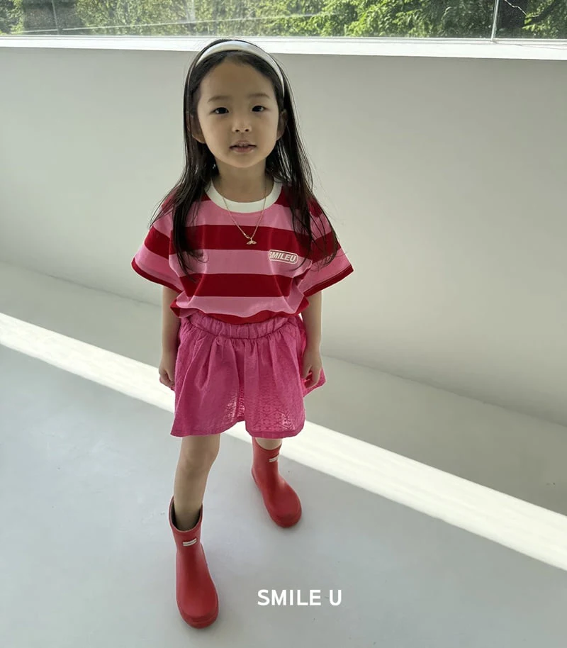 Smile U - Korean Children Fashion - #discoveringself - Lego Stripe Tee - 3