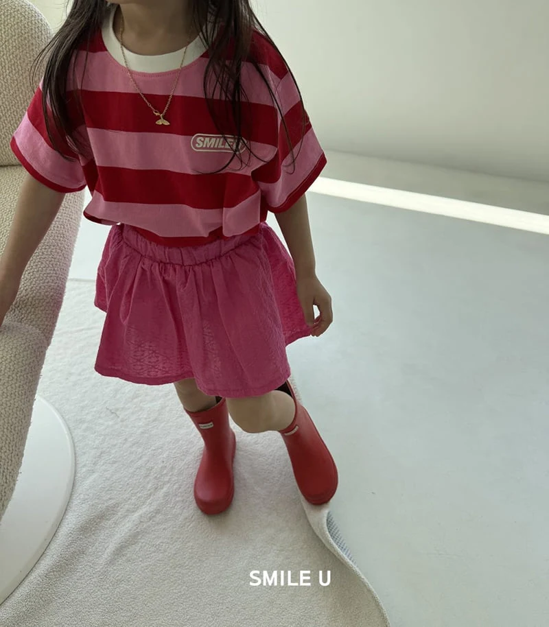 Smile U - Korean Children Fashion - #discoveringself - Lego Stripe Tee - 4