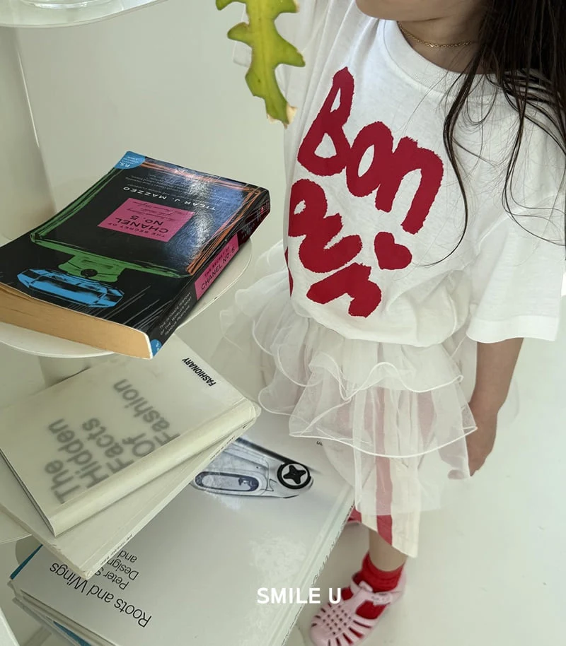 Smile U - Korean Children Fashion - #fashionkids - Bonjour Tee - 3