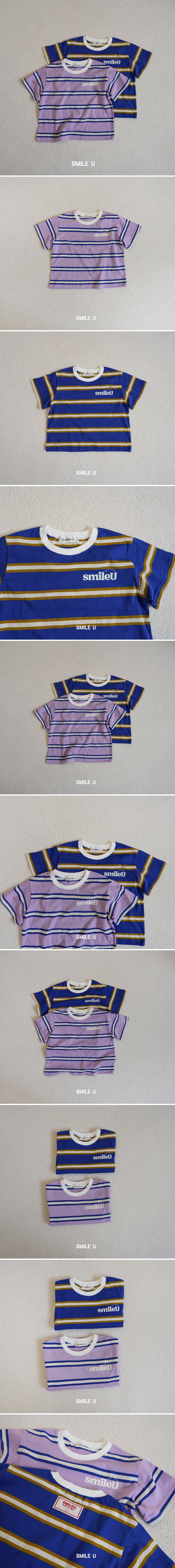 Smile U - Korean Children Fashion - #fashionkids - Mister Stripe Tee - 2