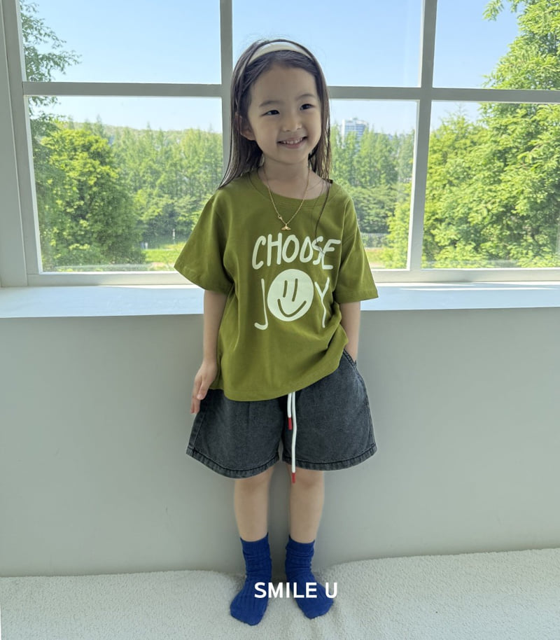 Smile U - Korean Children Fashion - #kidsshorts - Joy Tee - 8