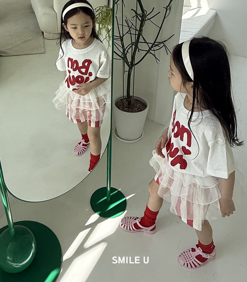 Smile U - Korean Children Fashion - #kidsstore - Bonjour Tee - 5