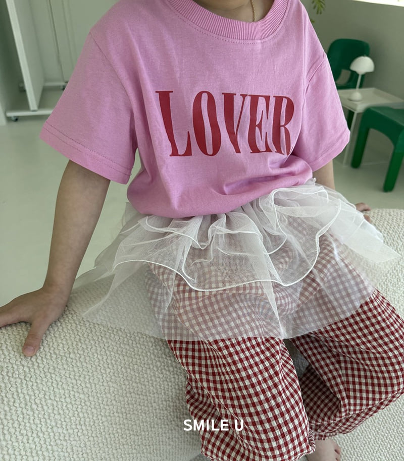 Smile U - Korean Children Fashion - #kidsstore - Lover Tee - 3