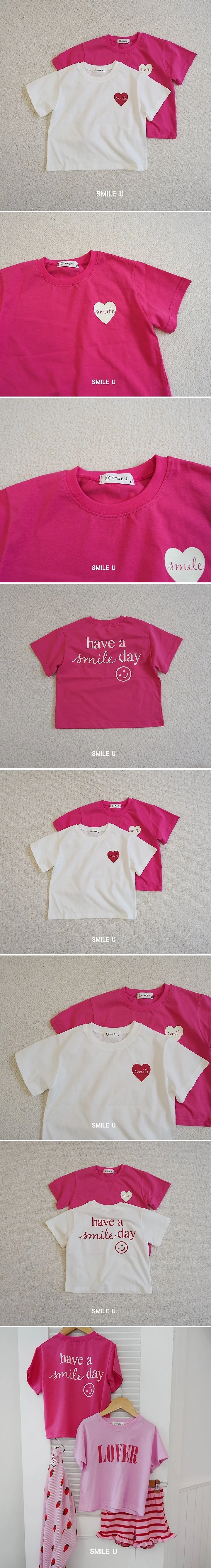 Smile U - Korean Children Fashion - #kidsstore - Heart Tee - 2