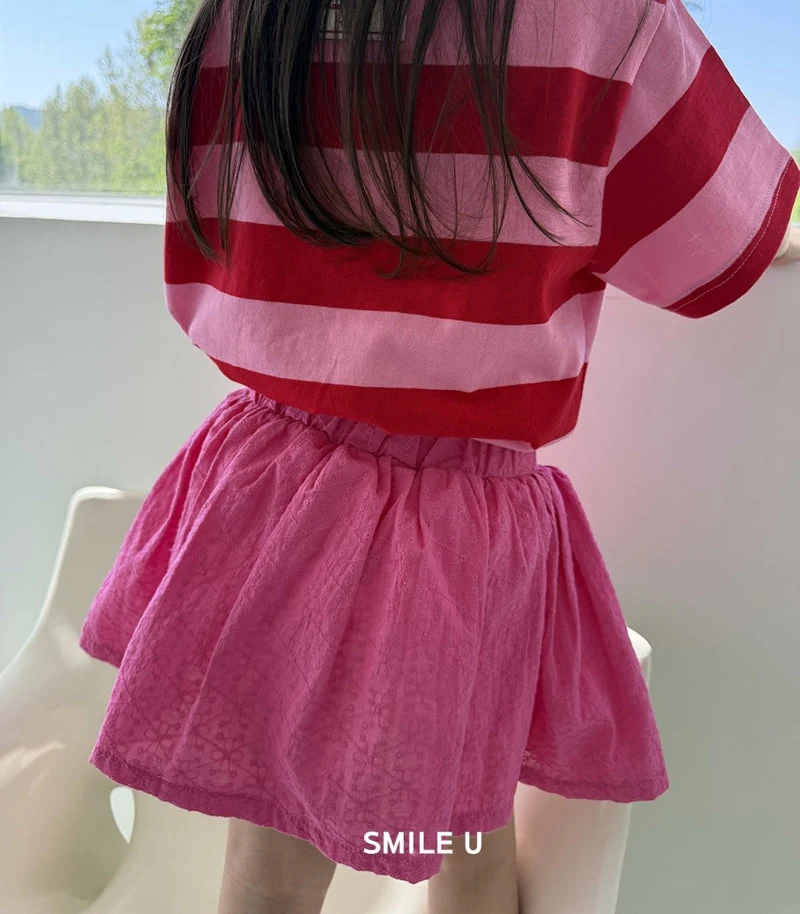 Smile U - Korean Children Fashion - #kidzfashiontrend - Lego Stripe Tee - 7