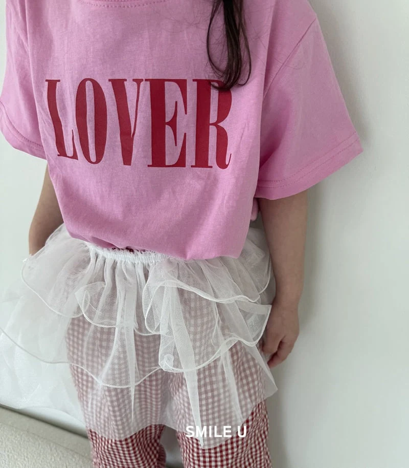 Smile U - Korean Children Fashion - #kidsstore - Lover Tee - 4