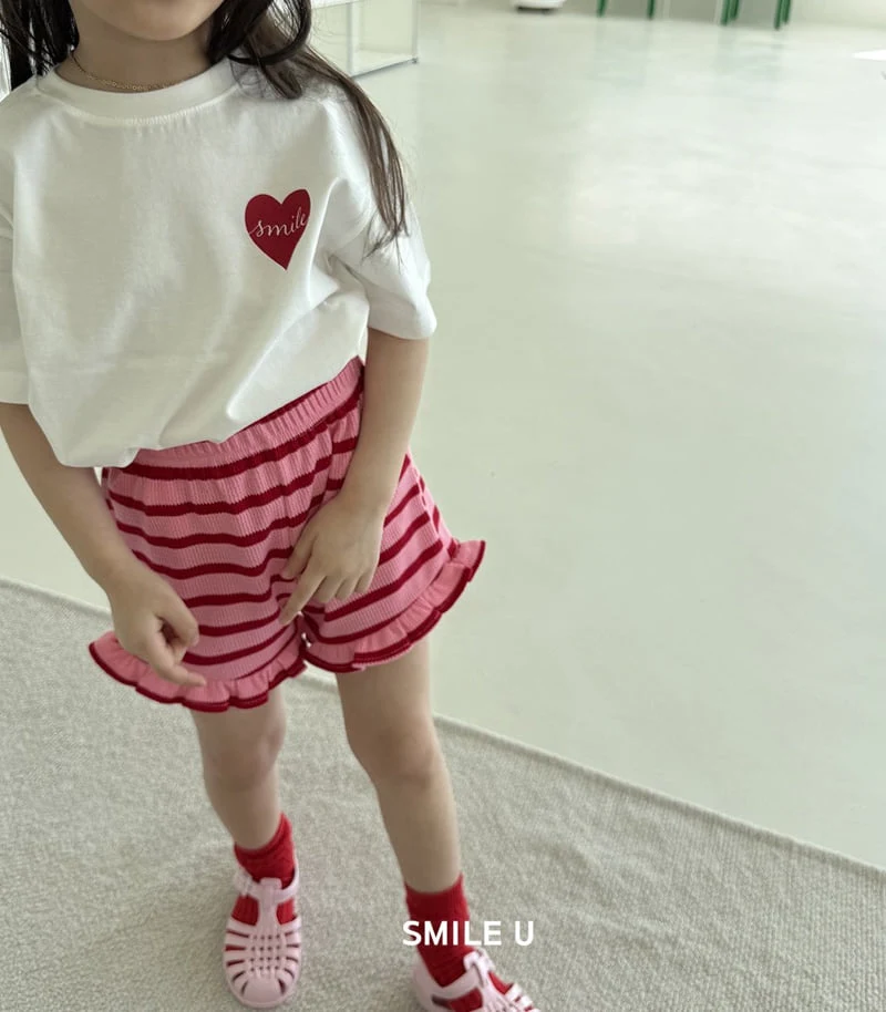 Smile U - Korean Children Fashion - #kidzfashiontrend - Heart Tee - 3