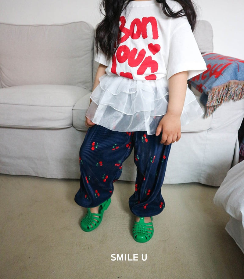 Smile U - Korean Children Fashion - #littlefashionista - Bonjour Tee - 8
