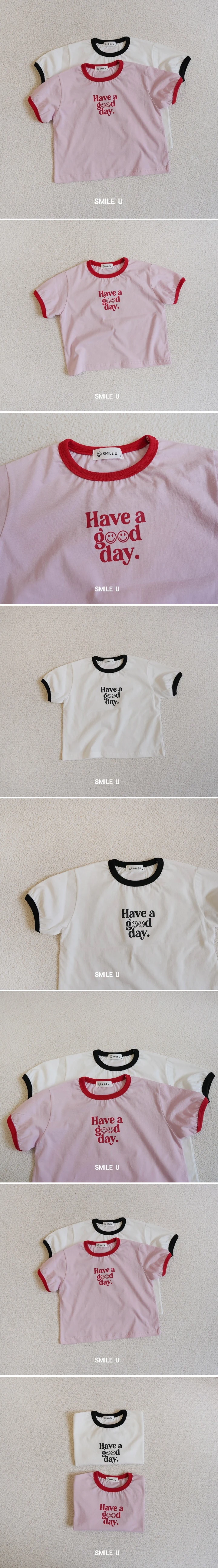 Smile U - Korean Children Fashion - #littlefashionista - Have Tee - 2
