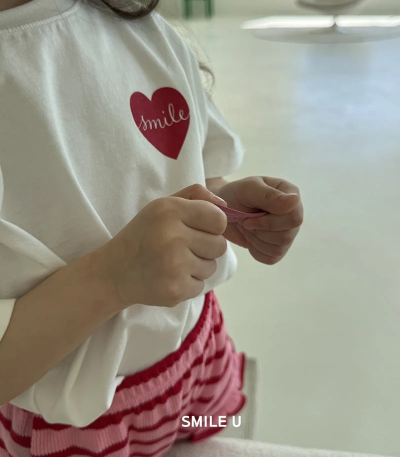Smile U - Korean Children Fashion - #prettylittlegirls - Heart Tee - 8