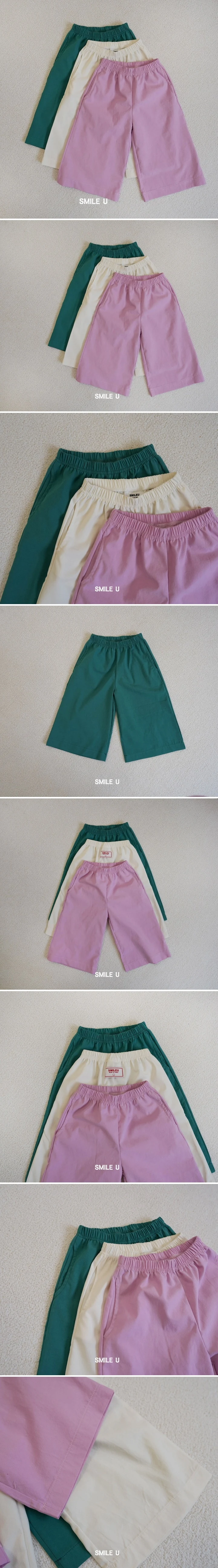 Smile U - Korean Children Fashion - #stylishchildhood - Wide Pants - 2