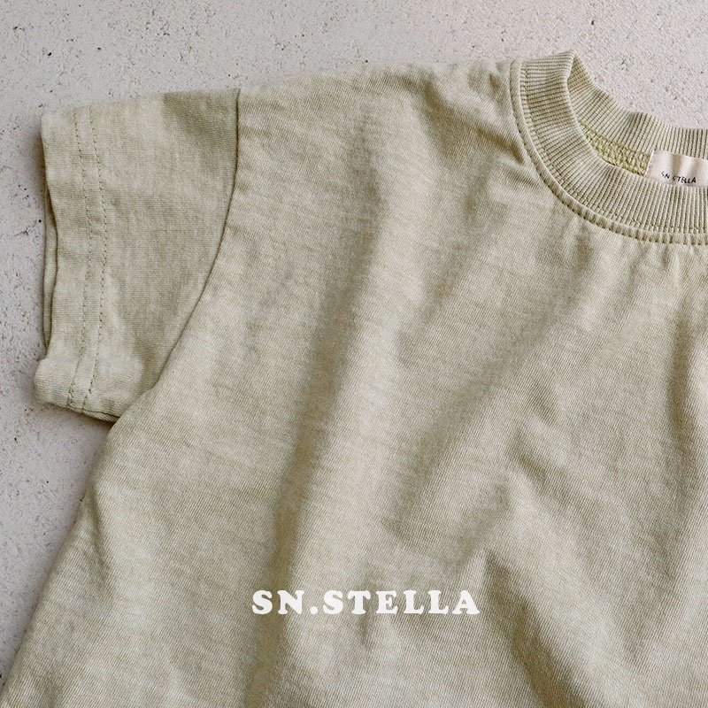 Sn.stella - Korean Children Fashion - #Kfashion4kids - Pigment Plain Tee - 8