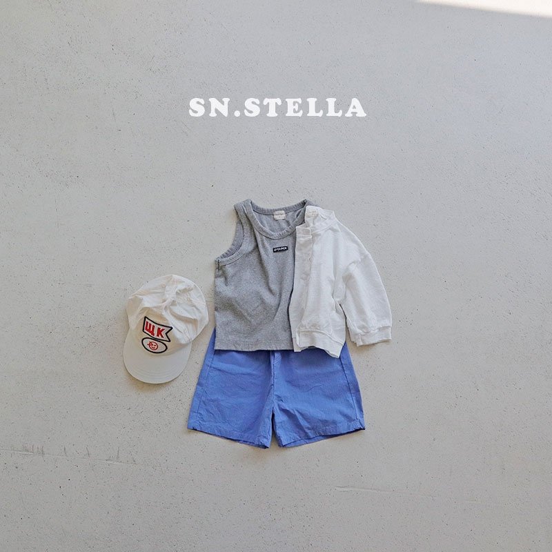 Sn.stella - Korean Children Fashion - #childrensboutique - Clock Rib Sleeveless - 3