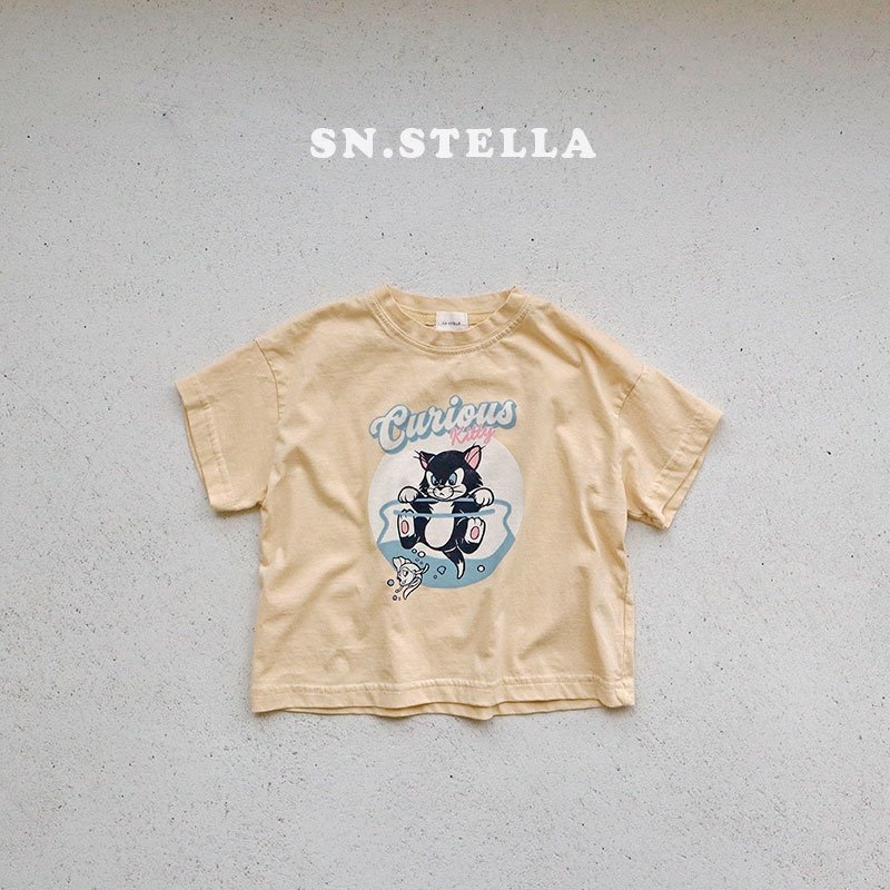 Sn.stella - Korean Children Fashion - #childrensboutique - Cat Tee - 4