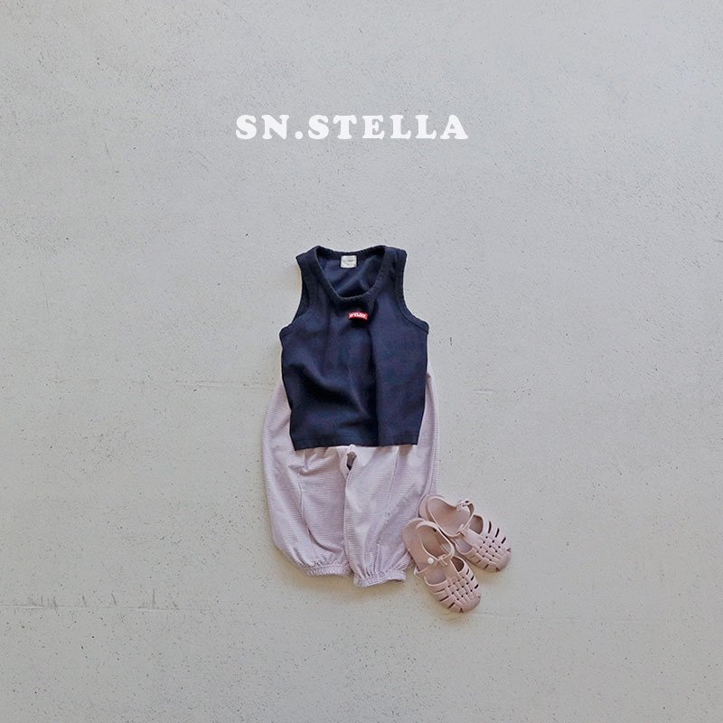 Sn.stella - Korean Children Fashion - #childrensboutique - Clock Rib Sleeveless - 4