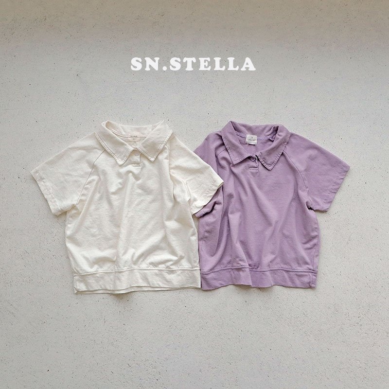 Sn.stella - Korean Children Fashion - #discoveringself - PK Collar Tee