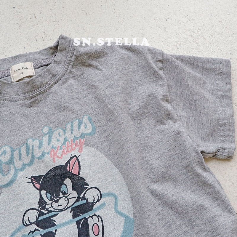 Sn.stella - Korean Children Fashion - #fashionkids - Cat Tee - 6