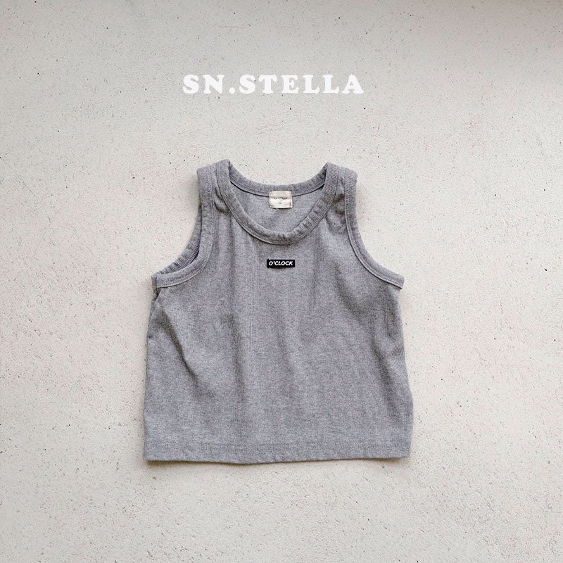 Sn.stella - Korean Children Fashion - #fashionkids - Clock Rib Sleeveless - 6