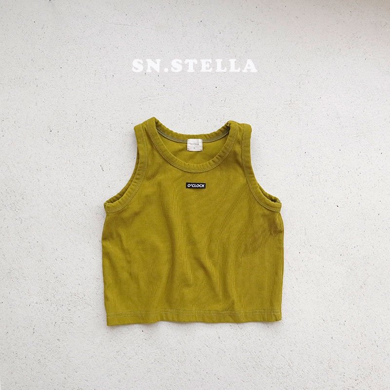 Sn.stella - Korean Children Fashion - #kidsstore - Clock Rib Sleeveless - 8
