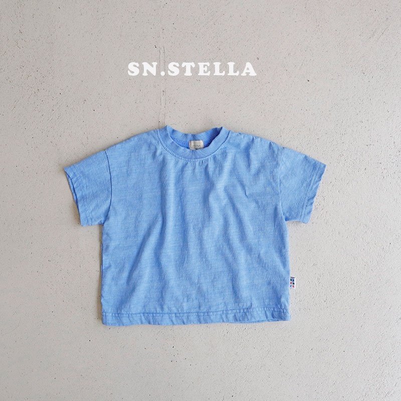 Sn.stella - Korean Children Fashion - #kidsstore - Pigment Plain Tee - 6