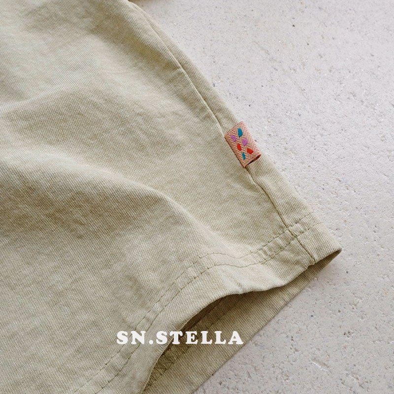 Sn.stella - Korean Children Fashion - #littlefashionista - Pigment Plain Tee - 9