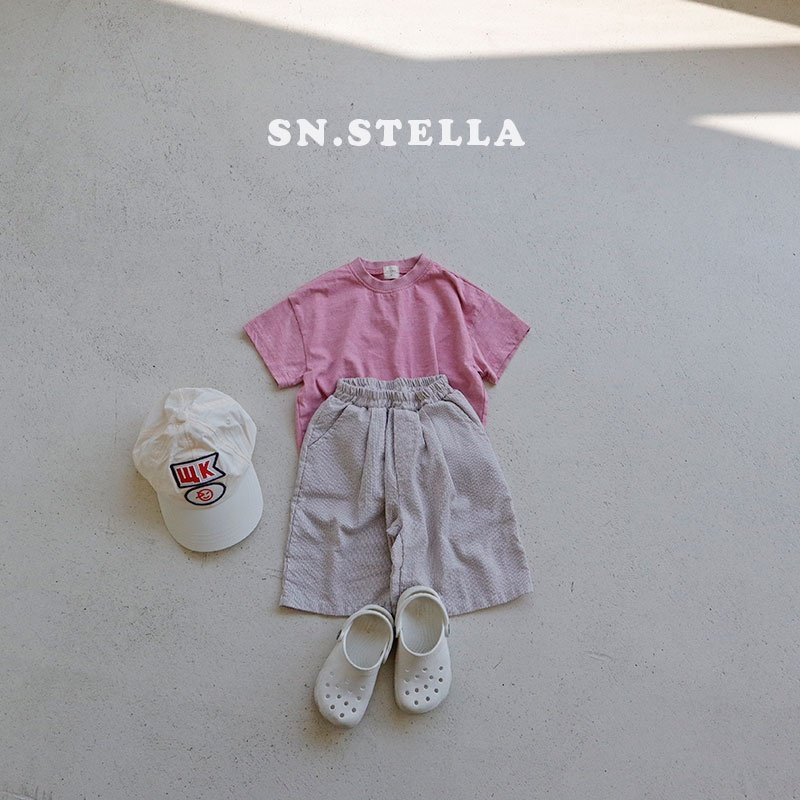 Sn.stella - Korean Children Fashion - #magicofchildhood - Pigment Plain Tee - 10