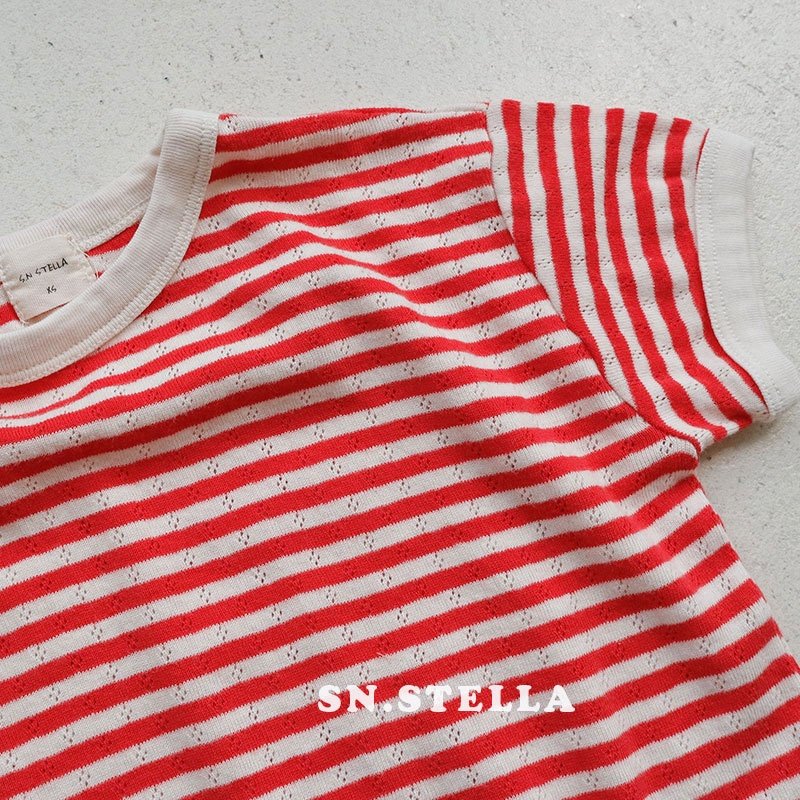 Sn.stella - Korean Children Fashion - #minifashionista - Eyelet Tee - 7