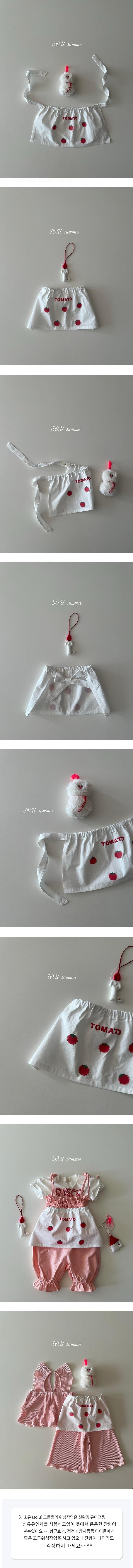 So U - Korean Baby Fashion - #onlinebabyshop - Tomato Apron