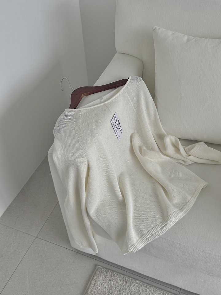 Something Else - Korean Women Fashion - #momslook - Net Summer Knit (Long Sleeve) - 9