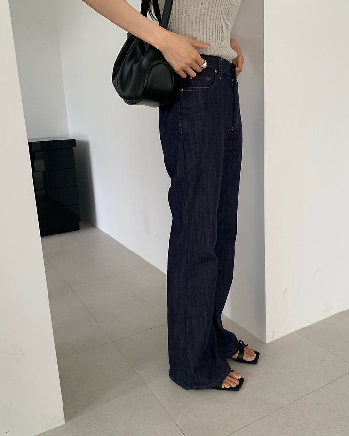 Something Else - Korean Women Fashion - #momslook - Summer Flare Denim Pants - 6