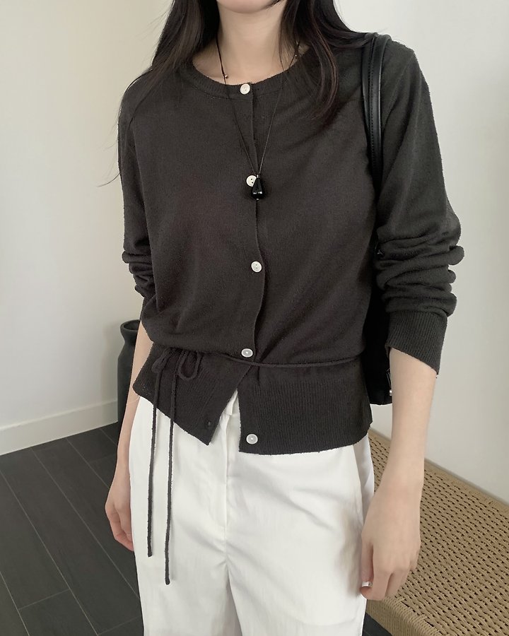 Something Else - Korean Women Fashion - #momslook - Tory Bouclé Summer Cardigan - 10