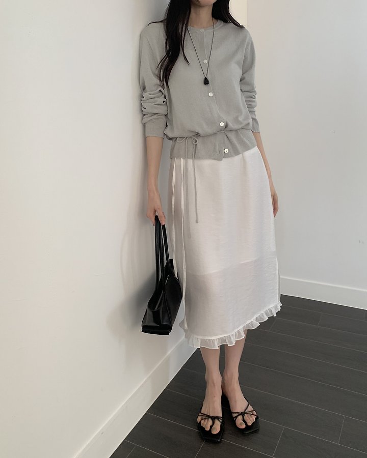 Something Else - Korean Women Fashion - #momslook - Tory Bouclé Summer Cardigan - 12
