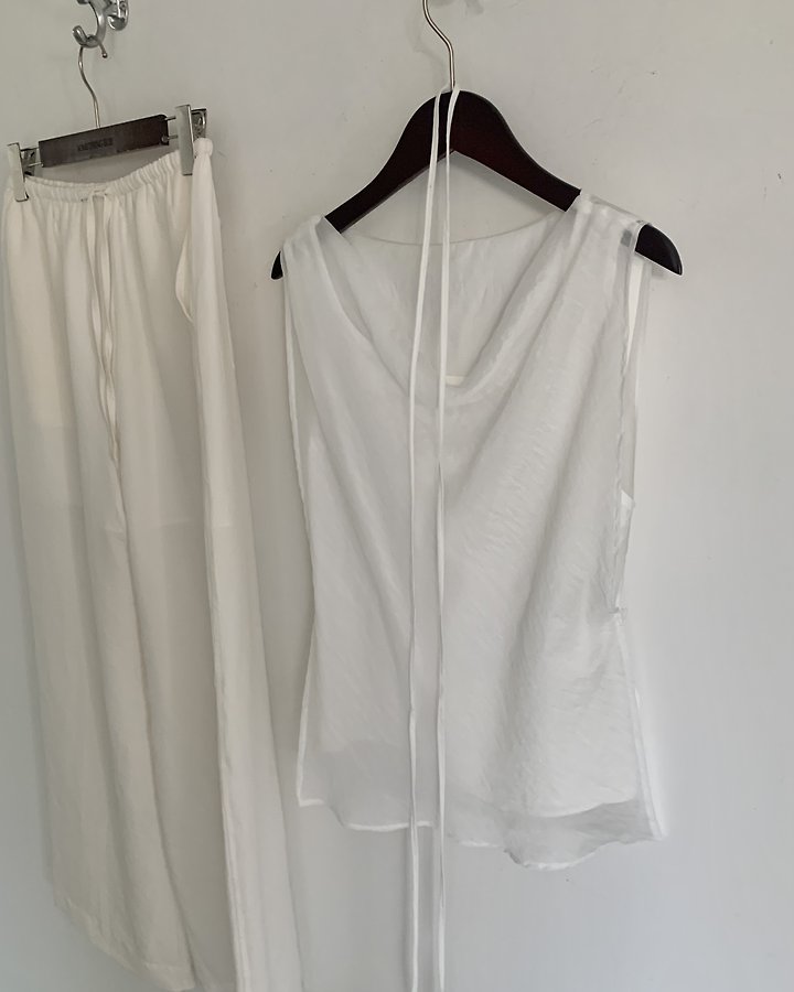 Something Else - Korean Women Fashion - #momslook - Howell Double Layer Sleeveless Blouse - 7