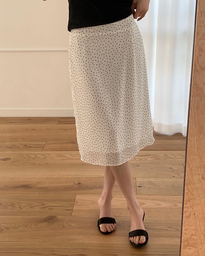 Something Else - Korean Women Fashion - #pursuepretty - Arle Dot Skirt