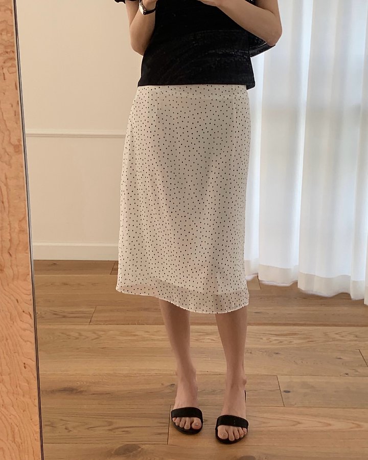 Something Else - Korean Women Fashion - #thatsdarling - Arle Dot Skirt - 5