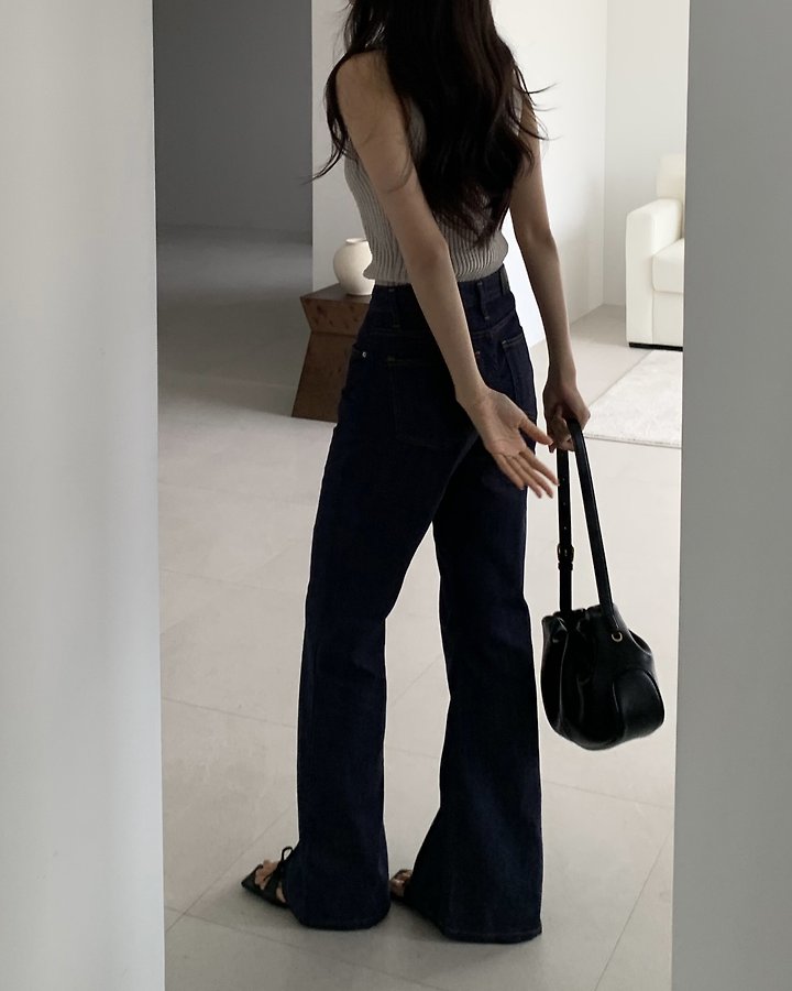 Something Else - Korean Women Fashion - #womensfashion - Summer Flare Denim Pants - 3