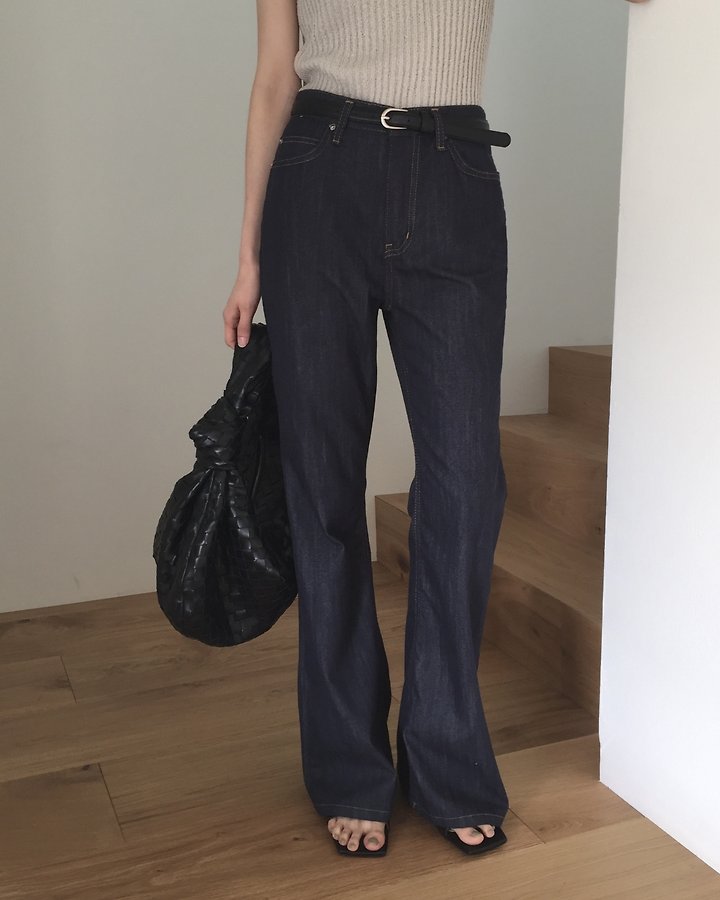 Something Else - Korean Women Fashion - #womensfashion - Summer Flare Denim Pants - 5