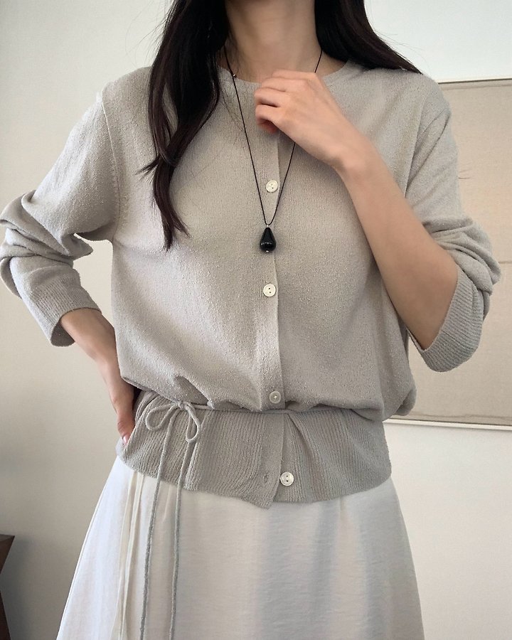 Something Else - Korean Women Fashion - #womensfashion - Tory Bouclé Summer Cardigan - 11