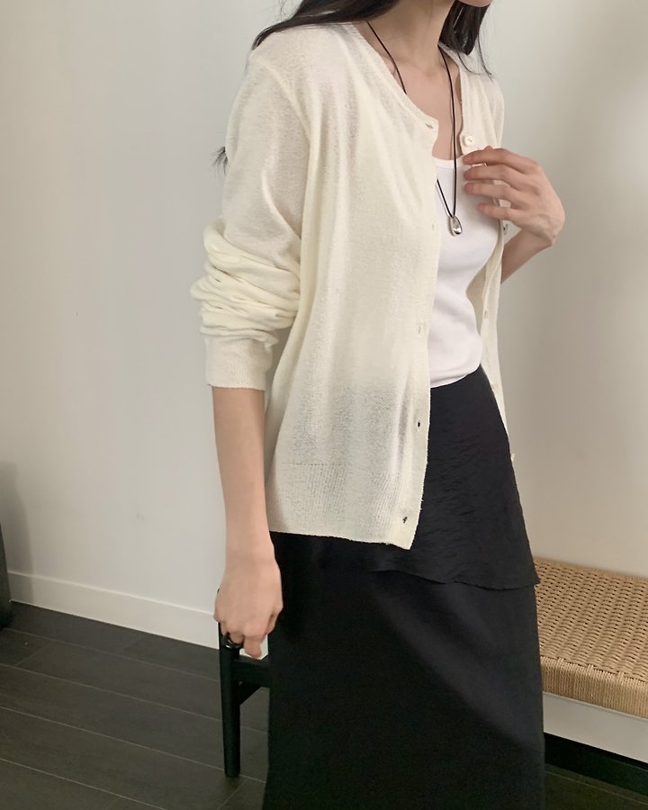 Something Else - Korean Women Fashion - #womensfashion - Tory Bouclé Summer Cardigan - 5