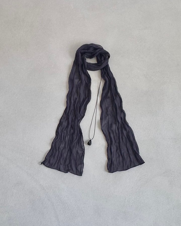 Something Else - Korean Women Fashion - #womensfashion - Flow Pleated Scarf