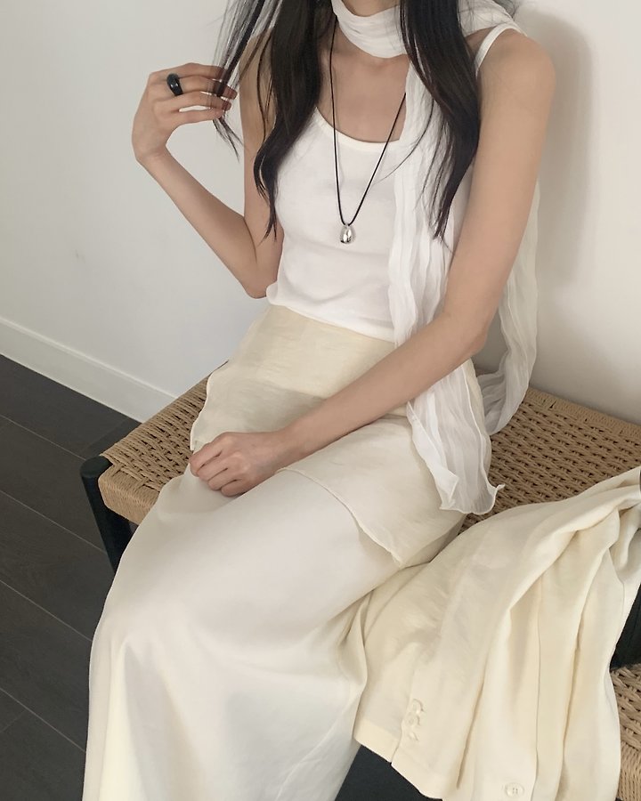 Something Else - Korean Women Fashion - #womensfashion - Flow Pleated Scarf - 3