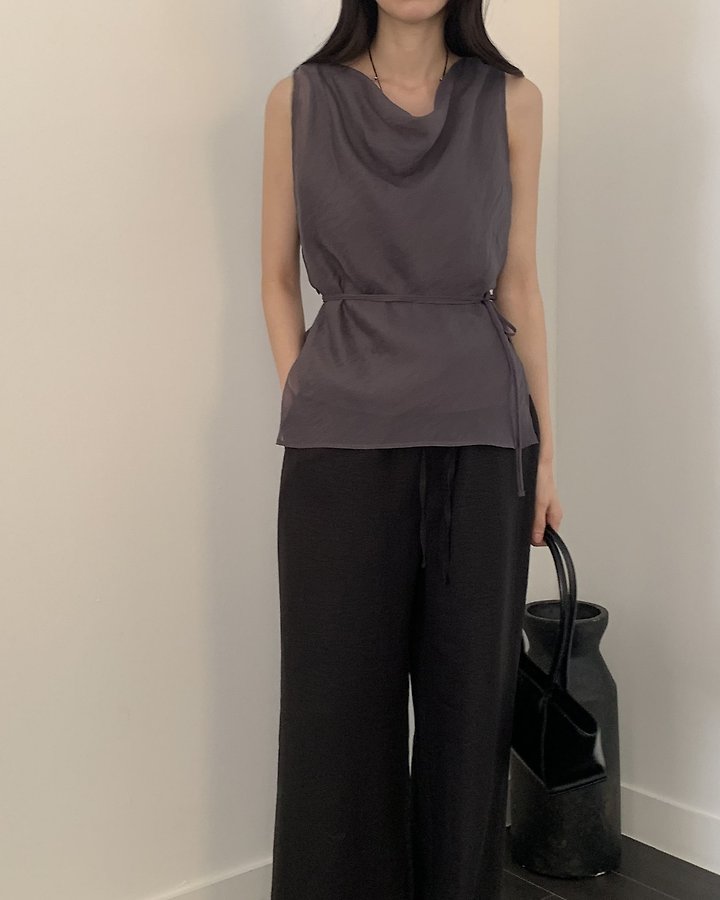 Something Else - Korean Women Fashion - #womensfashion - Howell Double Layer Sleeveless Blouse - 10