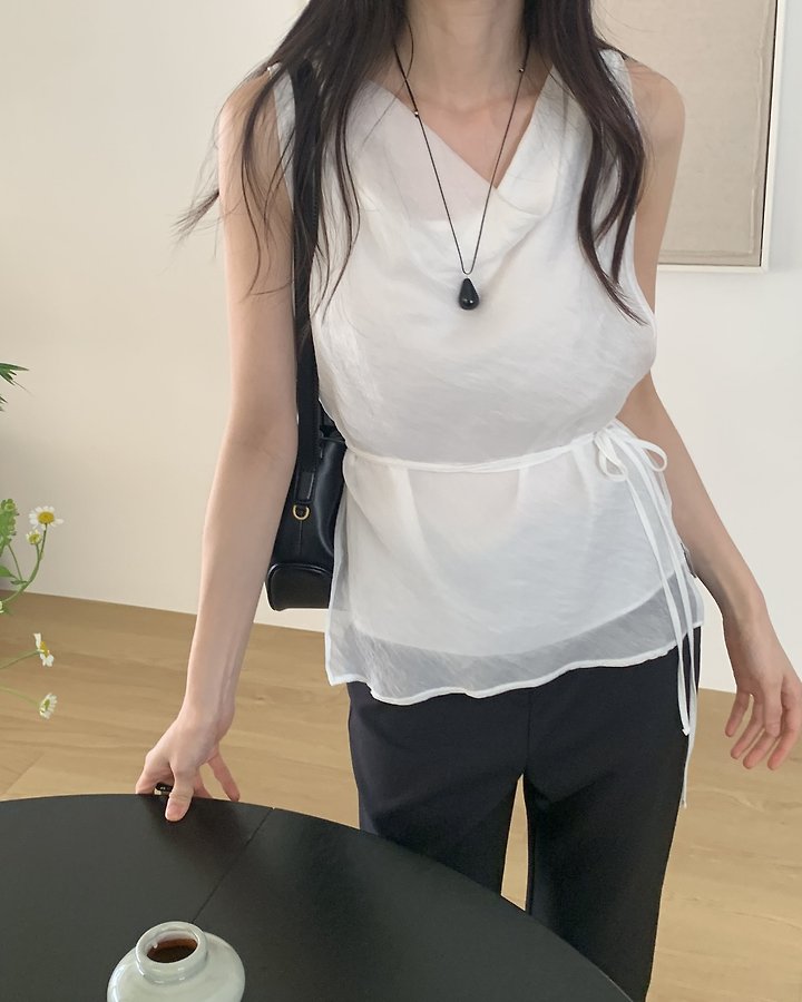 Something Else - Korean Women Fashion - #womensfashion - Howell Double Layer Sleeveless Blouse - 2